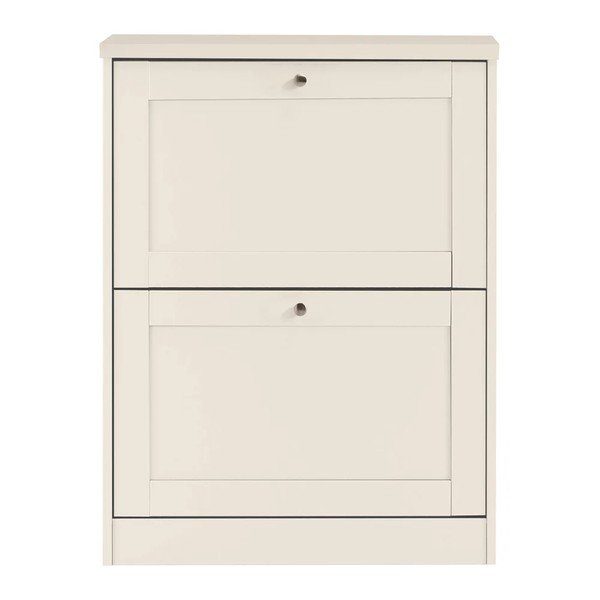Bež preklopna omarica za čevlje v mat dekorju 70x90x19 cm Heide – Støraa