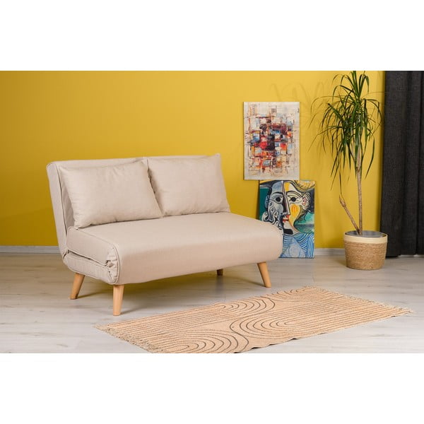 Bež raztegljiva sedežna garnitura 120 cm FoldeArtie – Artie-image-1
