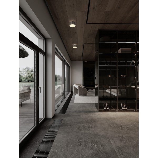Siva aluminijasta LED stropna svetilka Ozen – Nova Luce-image-1