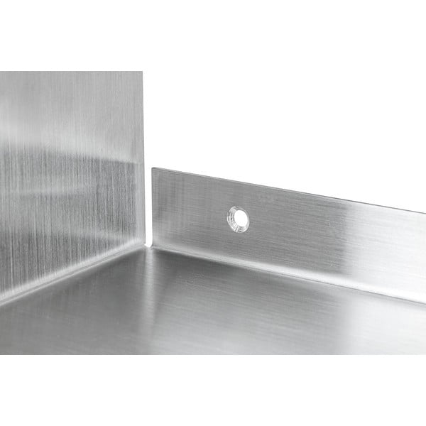 Jeklena polica v mat srebrni barvi 80,5 cm Float – Mette Ditmer Denmark-image-3