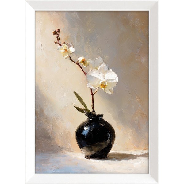 Tiskana slika z okvirjem 56x75 cm White Orchid – Styler