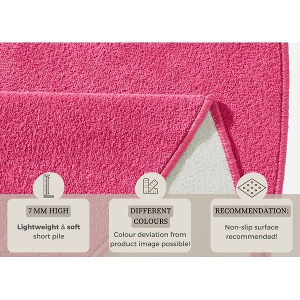 Rožnata okrogla preproga ø 133 cm Fancy – Hanse Home-image-4