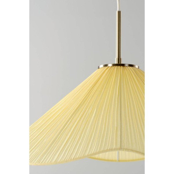 Rumena tekstilna viseča svetilka ø 50 cm Lunaria – Jotex-image-2