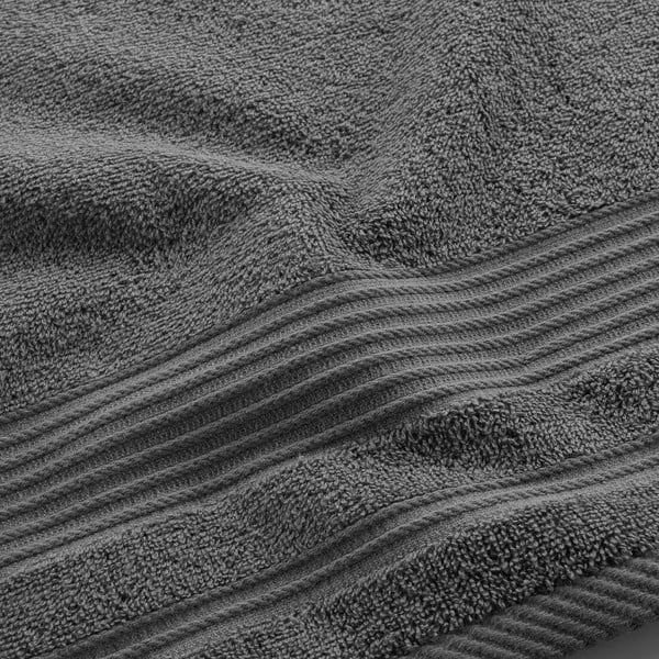 Temno siva bombažna brisača iz frotirja 50x90 cm Tendresse – douceur d'intérieur-image-2