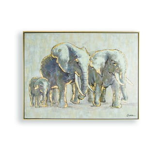 Ročno slikana slika Graham & Brown Elephant Family , 80 x 60 cm