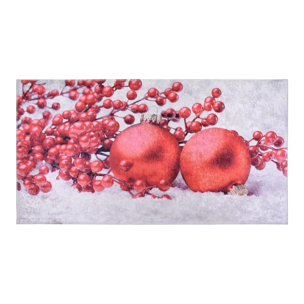 Rdeča in bela preproga Vitaus Berries, 120 x 160 cm