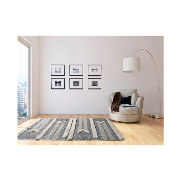 Bela in siva preproga Universal Cheroky Line, 130 x 190 cm-image-1