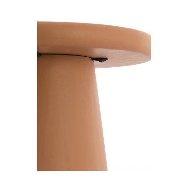 Okrogla klubska mizica v barvi terakote ø 60 cm Kulona – Light & Living-image-3