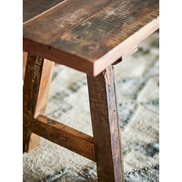 Vrtna klop iz masivnega lesa v naravni barvi Brosse – Bloomingville-image-4