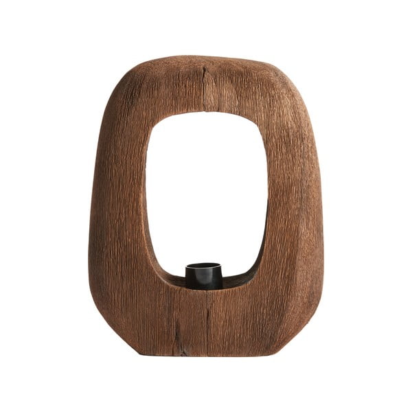 Rjava namizna svetilka (višina 30 cm) Kelafo – Light & Living-image-4