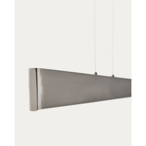 LED viseča svetilka v srebrni barvi s kovinskim senčilom Boadella – Kave Home-image-4