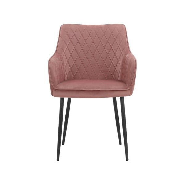 Svetlo rožnati oblazinjeni jedilni stoli v kompletu 2 ks Elvira – Støraa-image-2