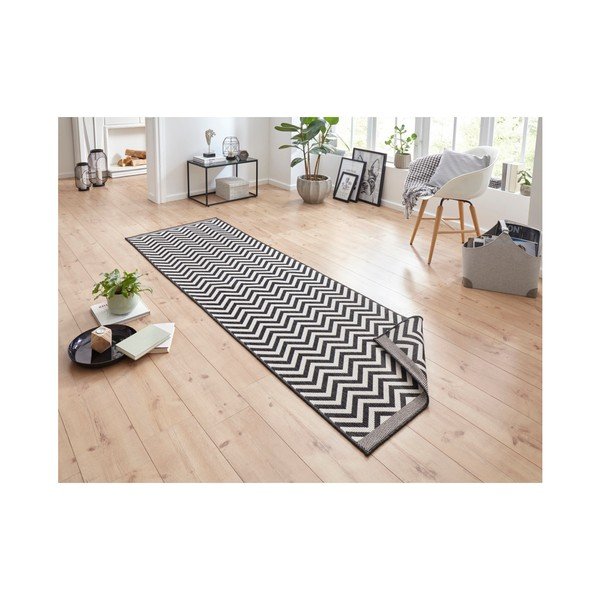 Črno-krmna dvostranska zelo odporna folija Bougari Twin Supreme Mismo, 80 x 350 cm-image-1