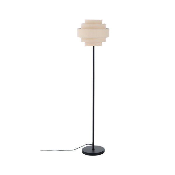 Mat črna/bež tekstilna stoječa svetilka (višina 145 cm) Miguel – Ellos Home