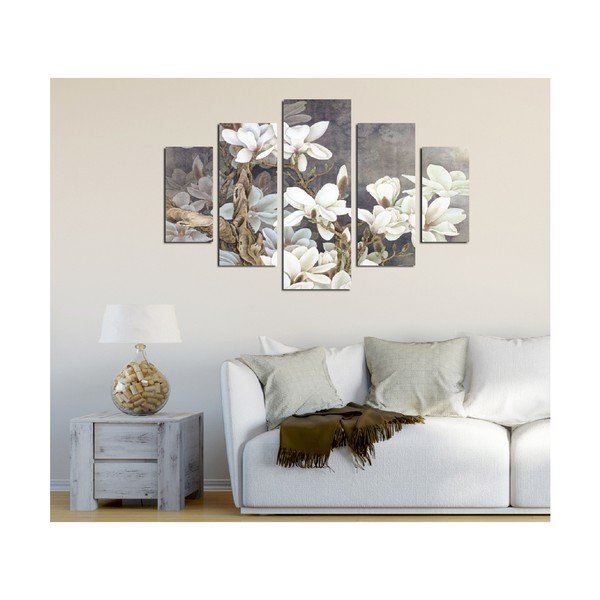 Večdelna slika White Blossom, 92 x 56 cm-image-1