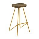 Barsko stol iz masivnega bresta v zlati barvi/v naravni barvi (višina sedeža 78 cm) District – Premier Housewares