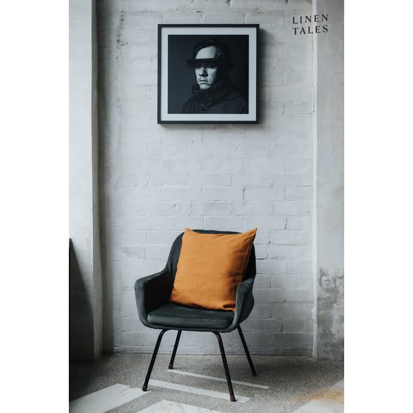 Lanena prevleka za blazino 40x40 cm Hazelnut – Linen Tales-image-2