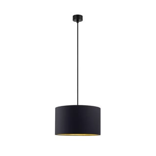 Črna viseča svetilka z detajli v zlati barvi Sotto Luce Mika, ⌀ 36 cm