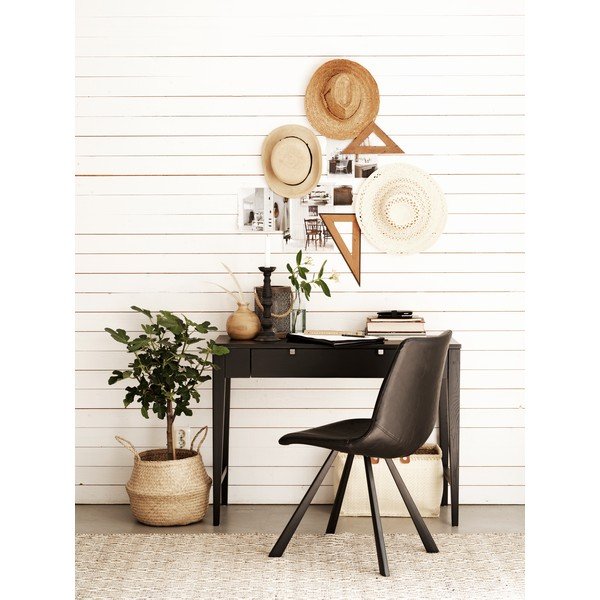 Črn jedilni stol s črnimi nogami Rowico Alpha-image-2