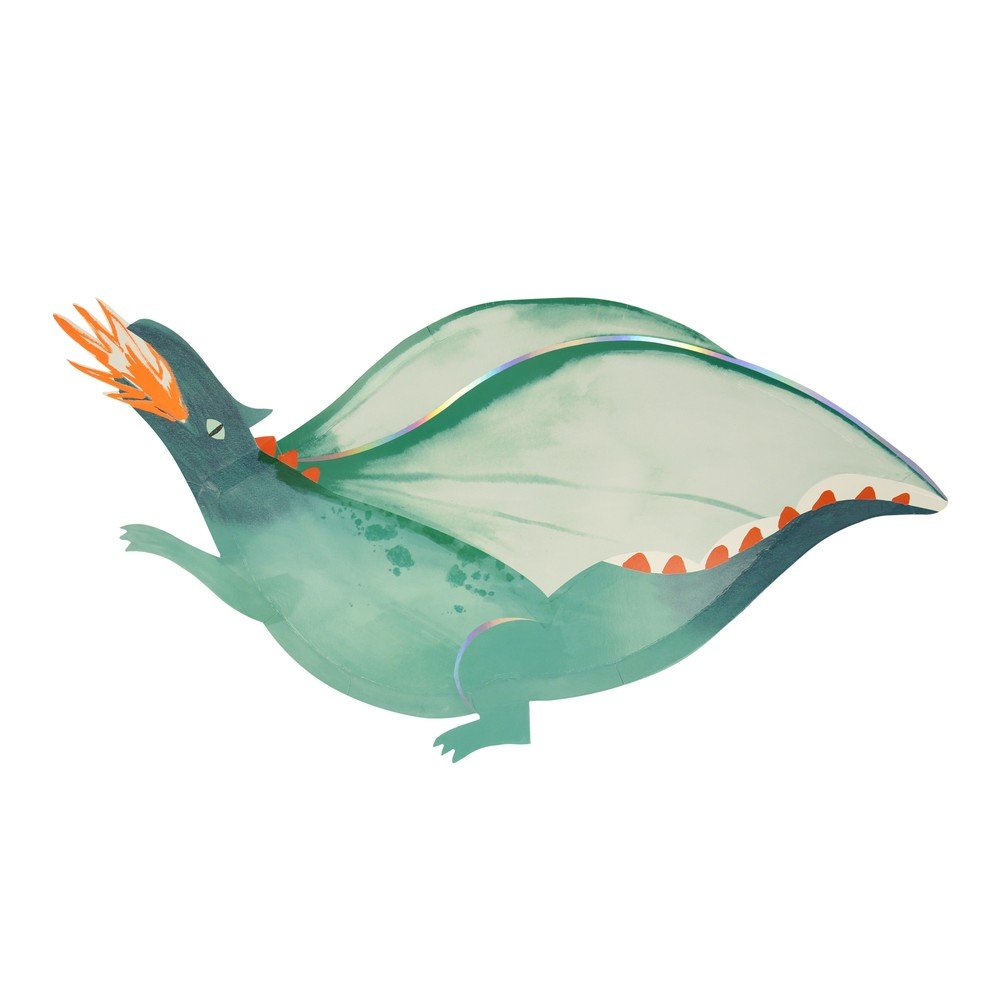 Papirnati krožniki za enkratno uporabo v kompletu  4 ks Dragon