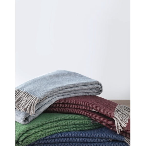 Vinsko rdeča pletenina z bombažem Euromant Jade, 140 x 160 cm-image-1