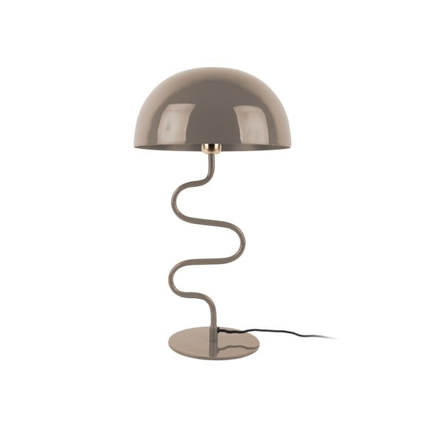 Svetlo rjava namizna svetilka s kovinskim senčilom (višina 54 cm) Twist – Leitmotiv
