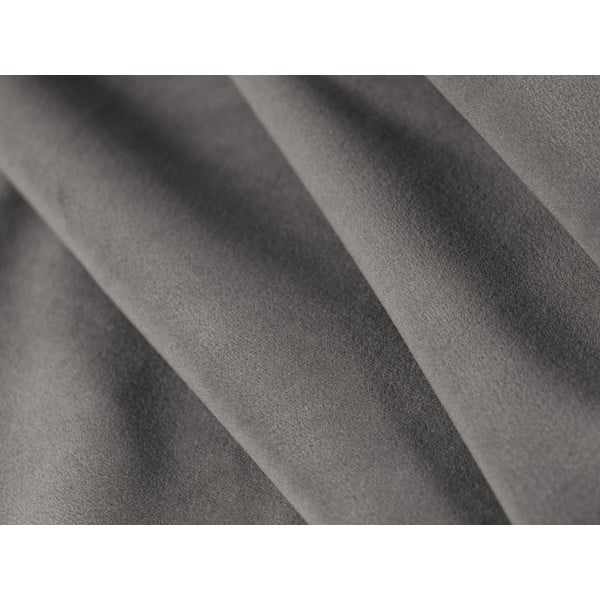 Temno siva oblazinjena zakonska postelja z letvenim dnom 140x200 cm Lily - Micadoni Home-image-1