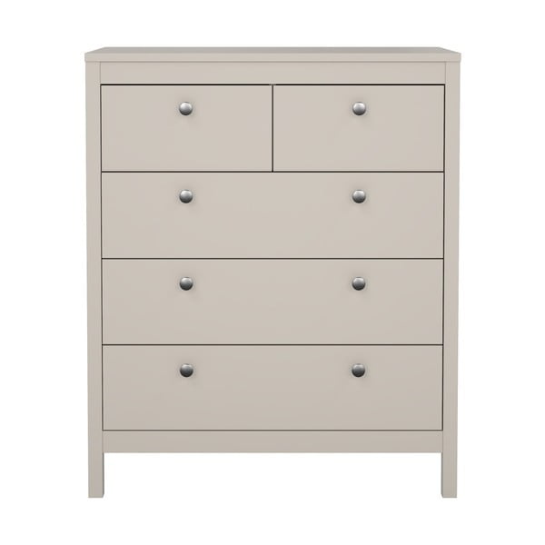 Sivo-bež komoda 82x99x38 cm Madrid – Tvilum-image-2