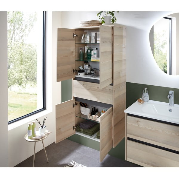 Stensko ogledalo z lučjo 55x72 cm Quickset 393 – Pelipal-image-3