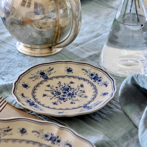 Moder/bež desertni krožnik iz kamenine ø 17 cm Vila – Costa Nova-image-1