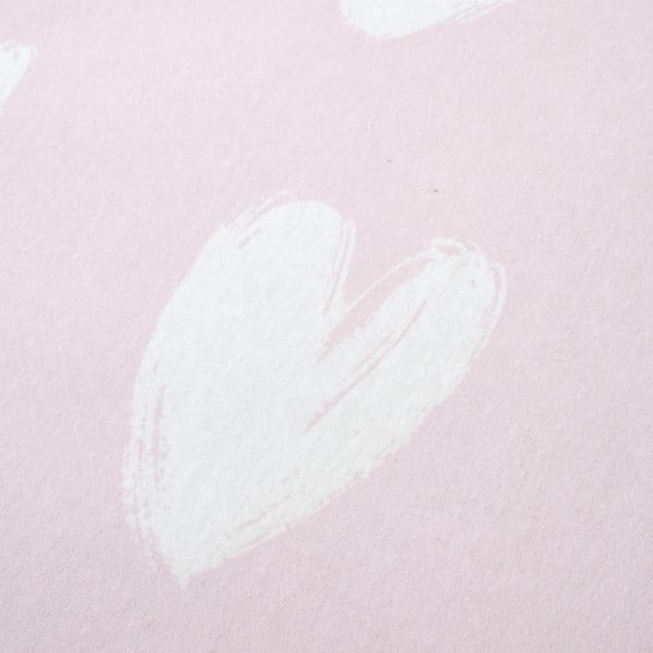 Enojna flanelna otroška rjuha 90x190 cm Hearts – Catherine Lansfield-image-1