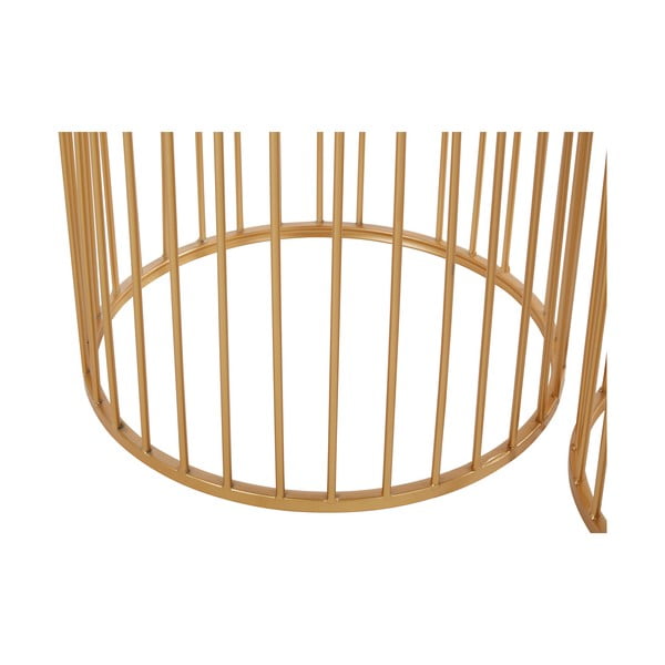 Okrogle stranske mizice s stekleno mizno ploščo v kompletu 2 ks Avantis – Premier Housewares-image-3