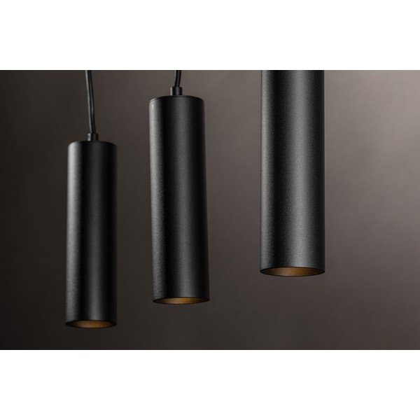 Črna viseča svetilka s kovinskim senčilom Tresos II – GTV-image-3