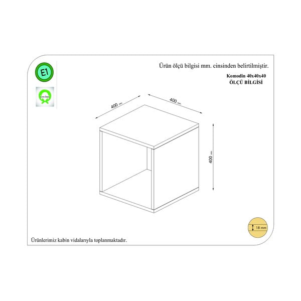 Siva nočna omarica Biga - Gauge Concept-image-2