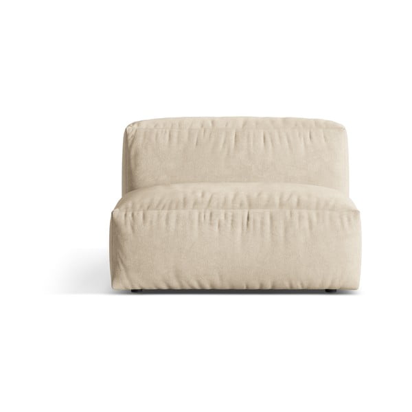 Bež žameten modul za sedežno garnituro (sredinski modul) Martina – Micadoni