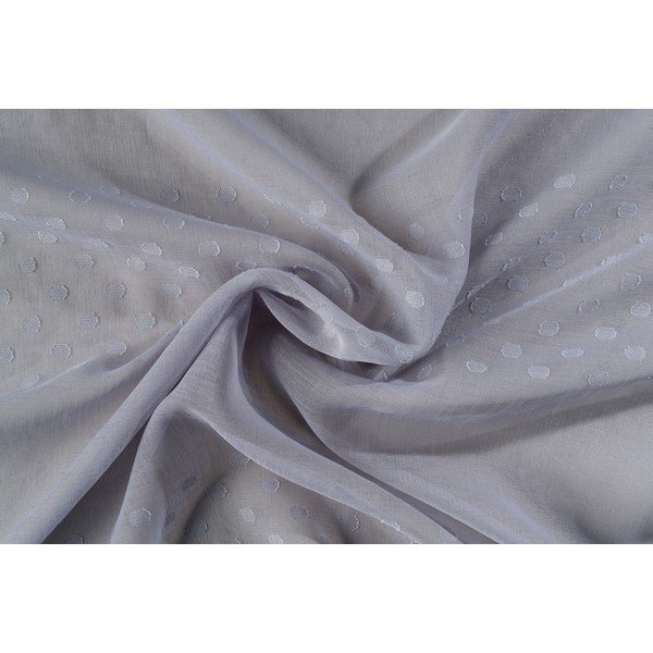 Siva prosojna zavesa 140x260 cm Aurea – Mendola Fabrics-image-3