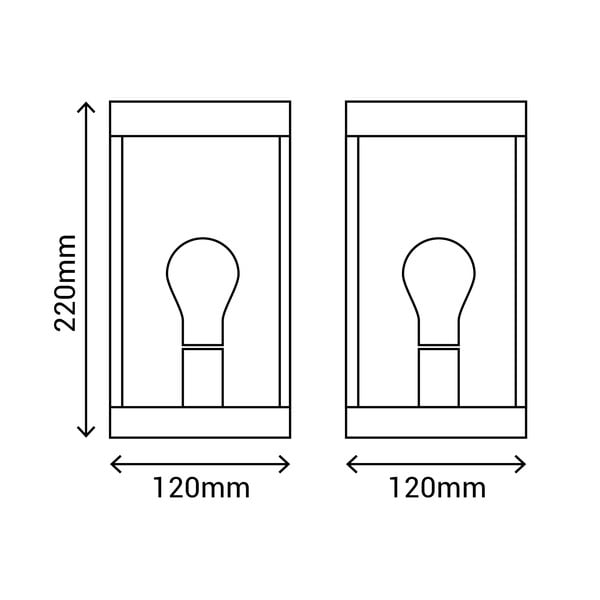 Stenska zunanja svetilka (višina 22 cm) – SULION-image-3