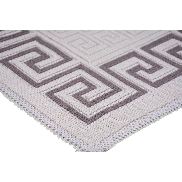 Sivo-bež bombažna preproga Vitaus Versace, 80 x 150 cm-image-1