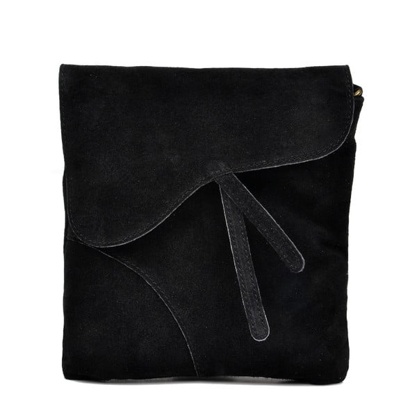 Črna usnjena torbica Luisa Vannini Bibiana
