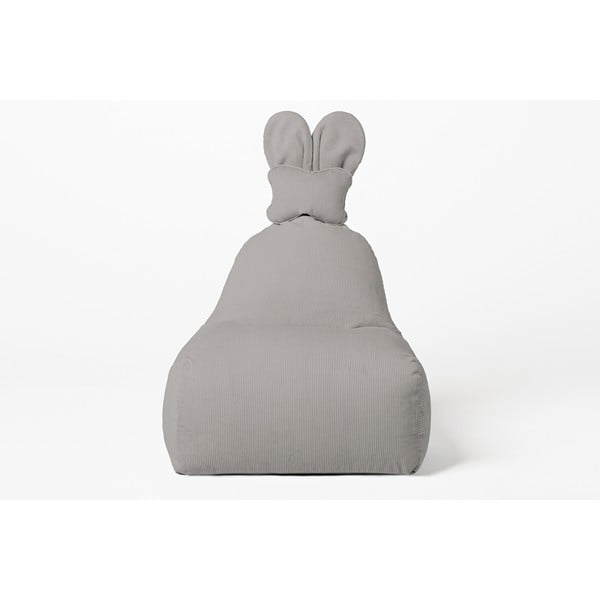 Siva otroška vreča za sedenje Funny Bunny – The Brooklyn Kids-image-1