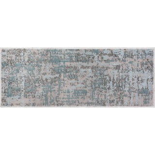 Sivi/turkizni bombažni komplet preprog za stopnice 16 ks 25x65 cm Milano Mavi – Vitaus