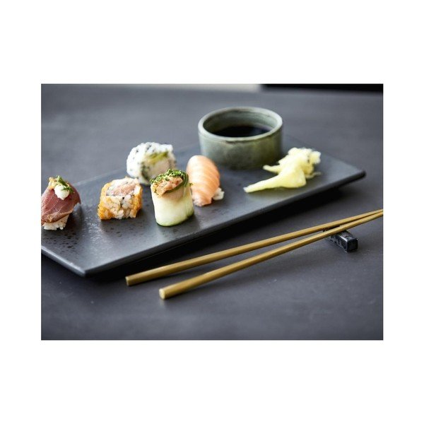 Črn lončen servirni pladenj Bitz Mensa, dolžina 30 cm-image-3