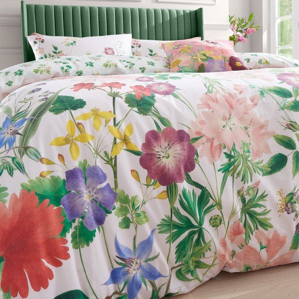 Rožnata enojna bombažna posteljnina 135x200 cm Cottage Meadow – RHS-image-4