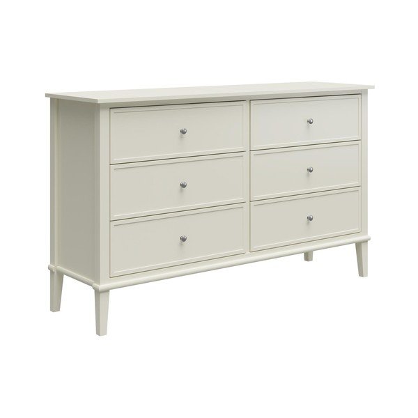 Bela nizka komoda 138x84 cm Franklin – Støraa-image-3