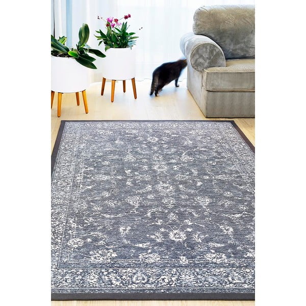 Siva obojestranska preproga Narma Sagadi, 80 x 250 cm-image-2