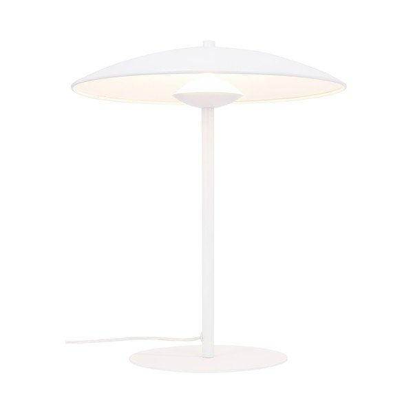 Bela LED namizna svetilka s kovinskim senčilom (višina 41 cm) Lund – Candellux Lighting-image-3