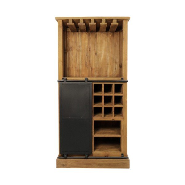 Stojalo za vino za 18 steklenic iz tikovine 84x177 cm Blackburn - HSM collection-image-2