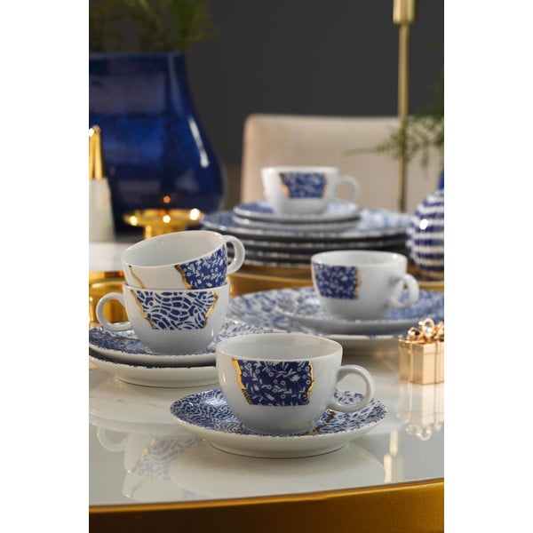 Bele/modre porcelanaste skodelice v kompletu 6 ks 0.9 l – Hermia-image-1