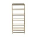 Kovinsko držalo za vino v zlati barvi za 10 steklenic 25x57x22,5 cm Dual Floor – PT LIVING