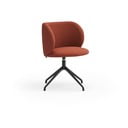 Opečnato oranžen oblazinjen jedilni stol Mogi – Teulat